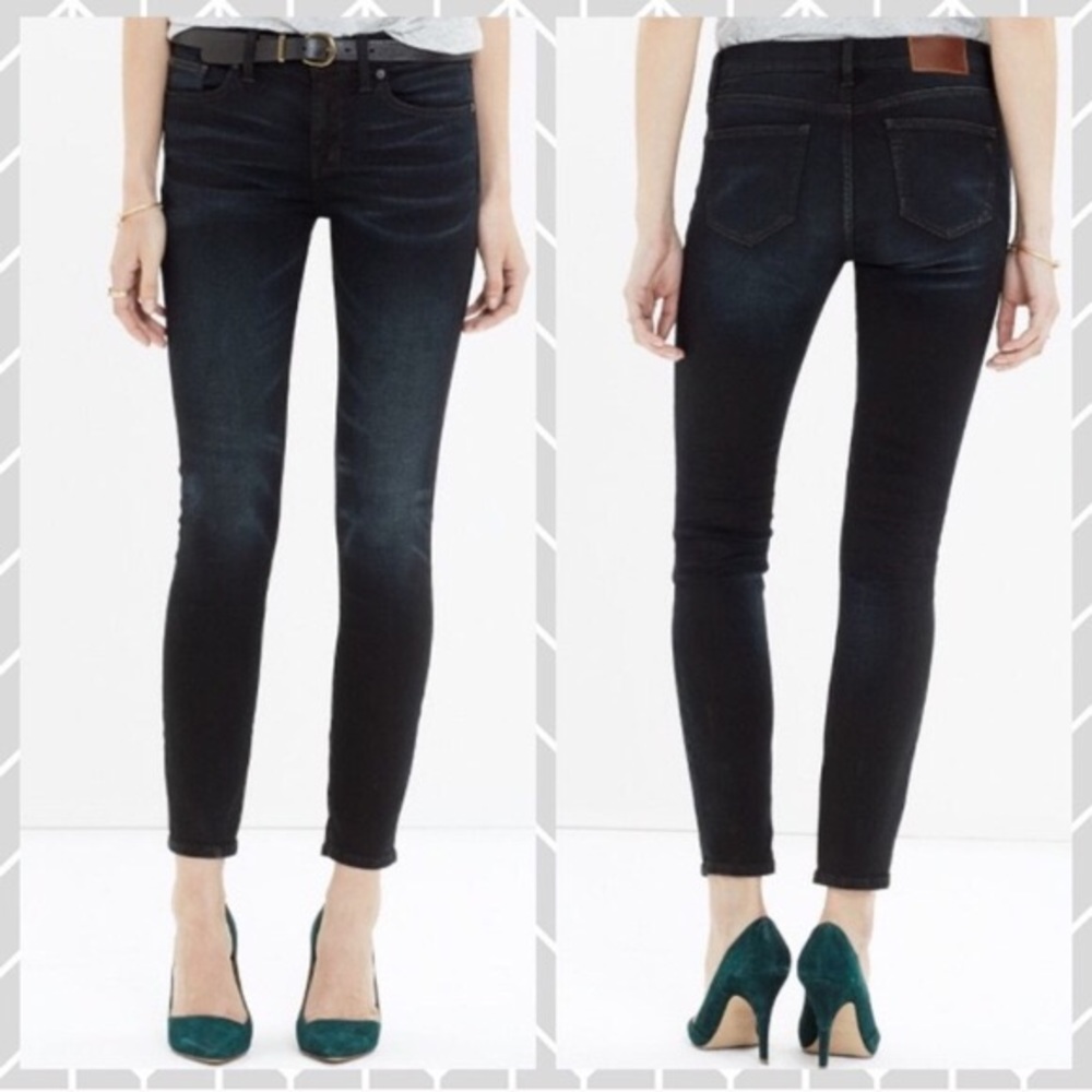 Madewell Skinny Skinny Crop Jeans in Tempest Dark